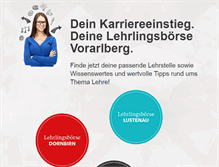 Tablet Screenshot of lehrlingsboerse.at